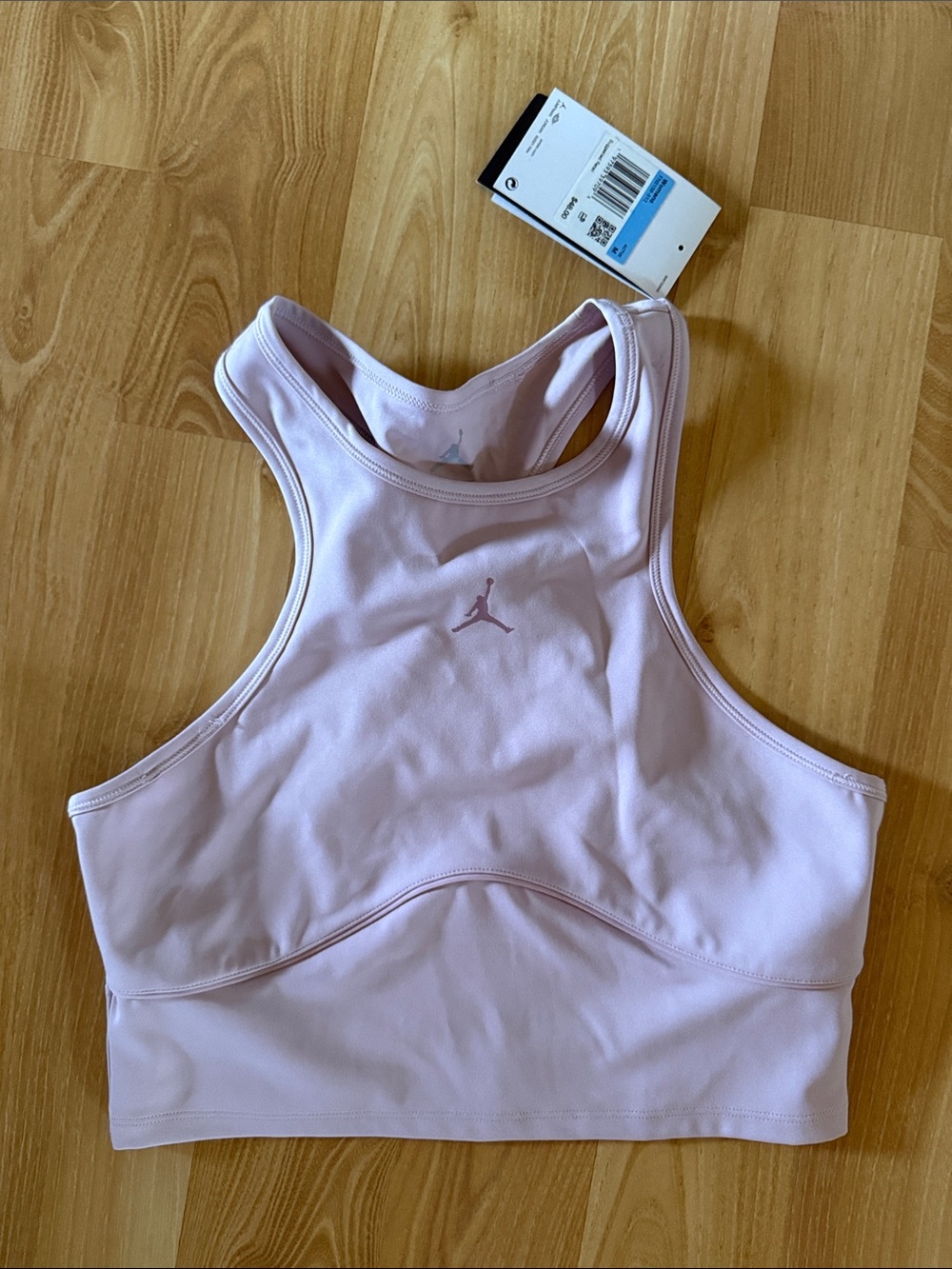 Jordan High-Neck Sports Bra in Light Pink